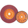 Enduro-Flex™ Stainless Flap Disc, 7" x 7/8", Type 27, 120 Grit, Zirconia Alumina