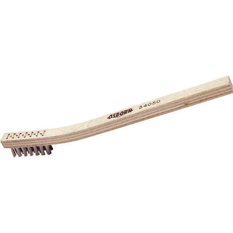 Small Cleaning Scratch Brush, Stainless Steel, 3" x 7" Wire Rows, 7-1/2" Long