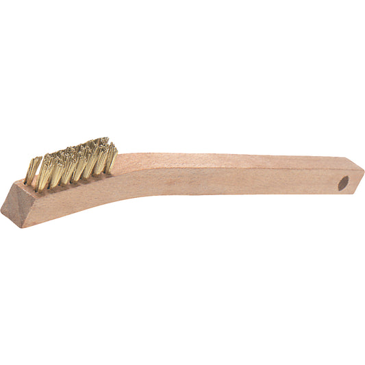 V-trim Small Handle Scratch Brushes, Stainless Steel, 3 x 7 Wire Rows, 7-7/8" Long