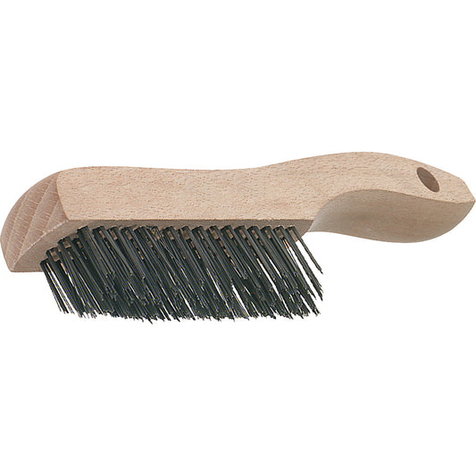 V-Trim Shoe Handle Scratch Brushes, Stainless Steel, 4 x 16 Wire Rows, 19-3/4" Long