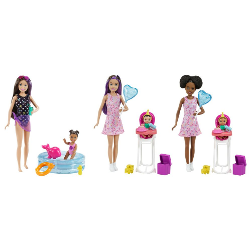 BARBIE - BABYSITTER PLAYSET ASST (Case of 3)