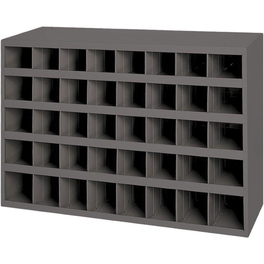 Steel Storage Bin Cabinet, 33-3/4" W x 8-1/2" D x 22-1/4" H, Grey