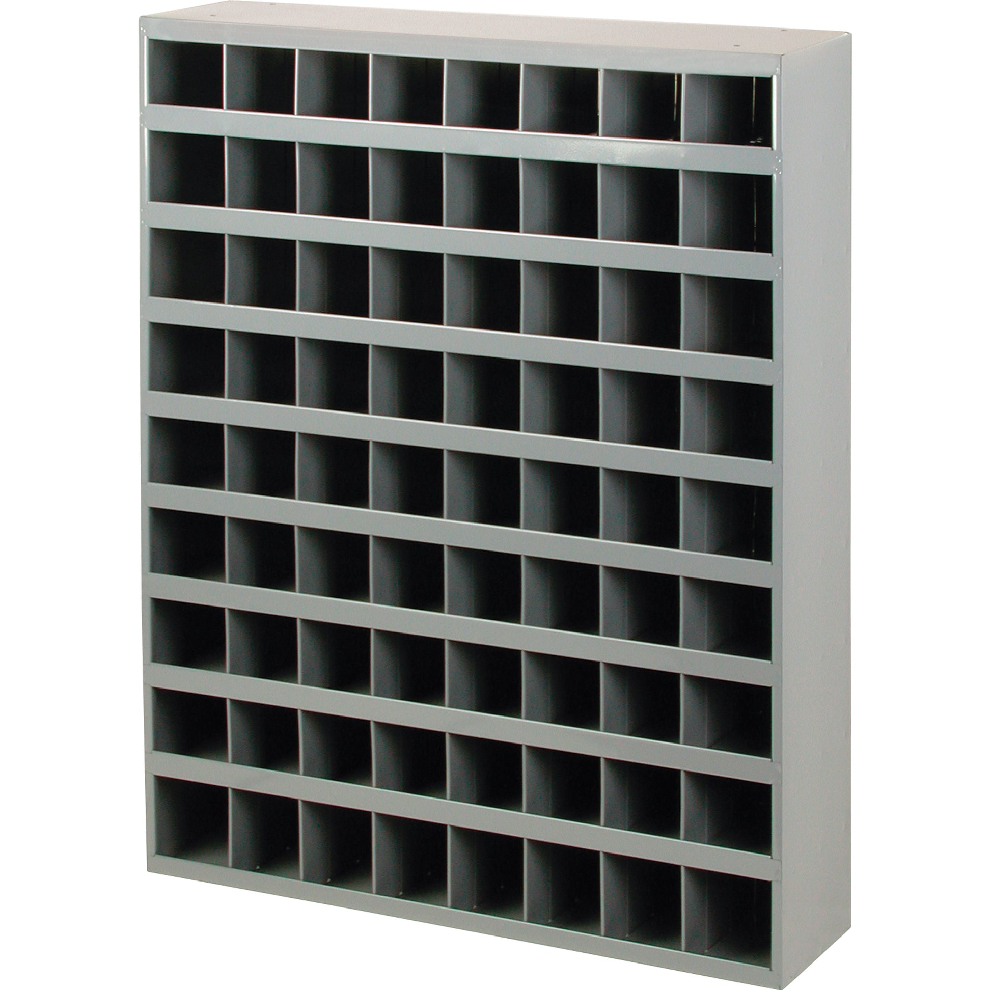 Steel Storage Bin Cabinet, 33-3/4" W x 8-1/2" D x 42" H, Grey