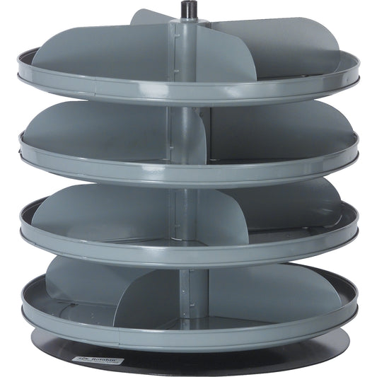 Rotabin® Storage Units, 60 lbs. Capacity per Level, 4 Level, 18-1/2" H x 17" Dia.