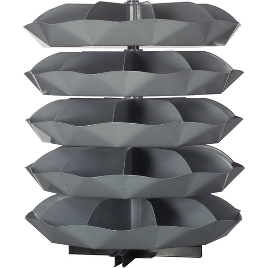 Rotabin® Storage Units, 625 lbs. Capacity per Level, 4 Level, 45" H x 44" Dia.