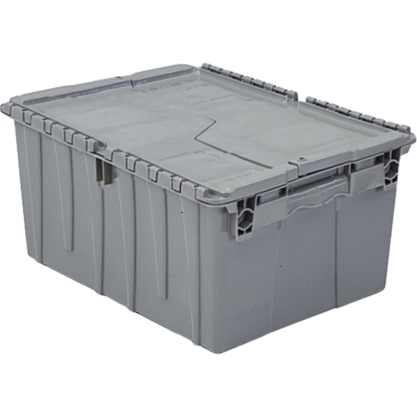 Flipak® Polyethylene Plastic (PE) Distribution Containers, 11.8" x 9.8" x 7.7", Grey
