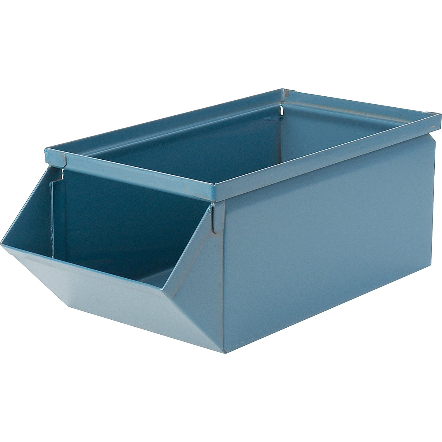 Steel Bin, 100 lbs. Cap., 4-1/2" W x 8" D x 4-1/2" H, Blue