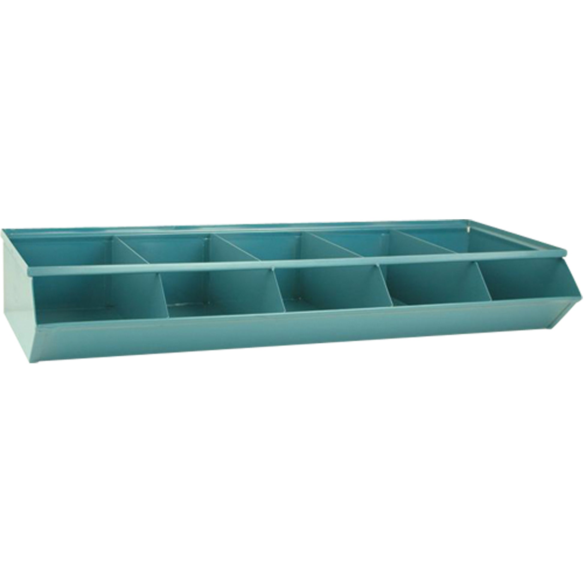 Sectional Bin Units, 100 lbs. Cap., 37" W x 15-1/2" D x 6" H, Blue