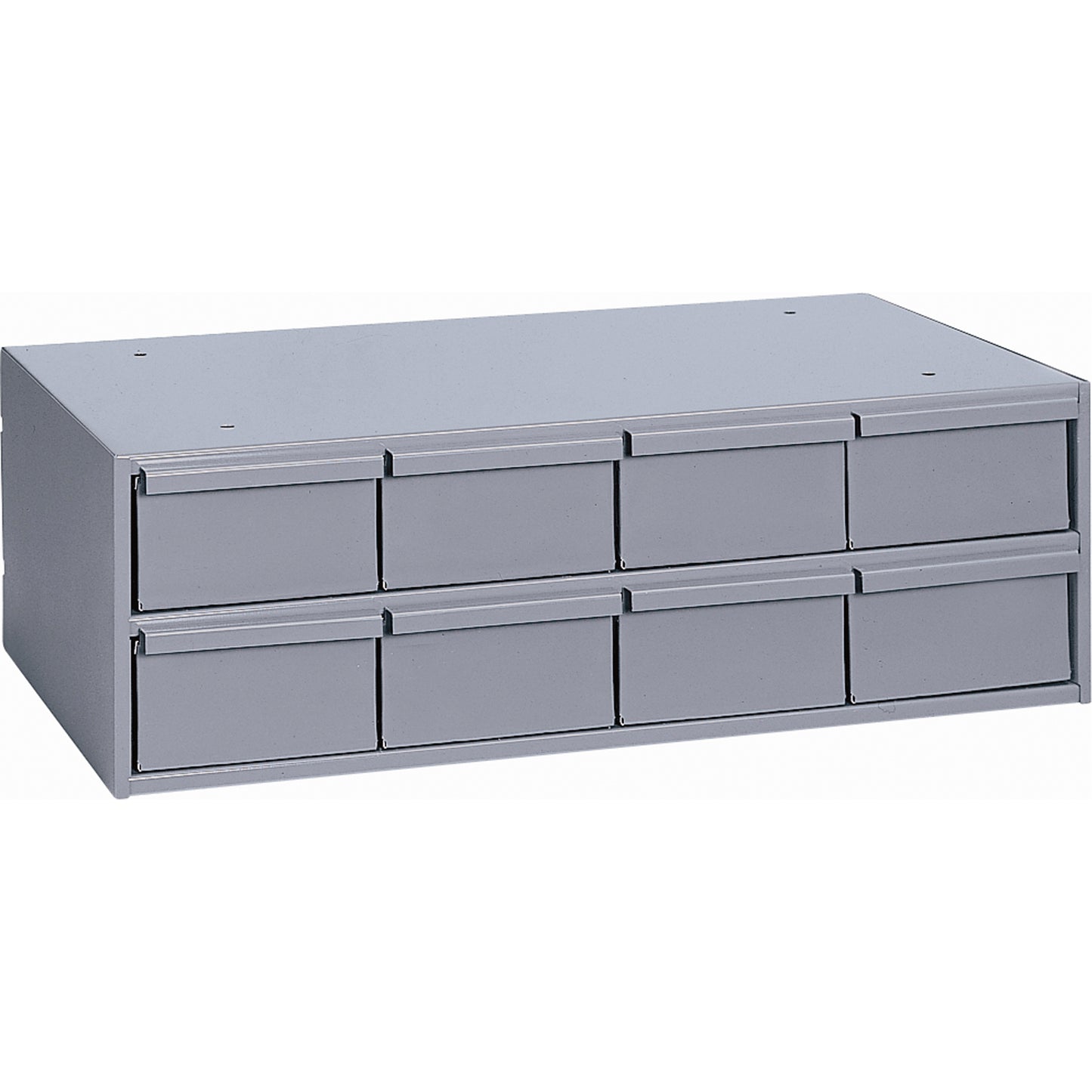 Industrial Drawer Cabinets, 8 Drawers, 22-3/4" W x 11-5/8" D x 7-3/8" H, Grey