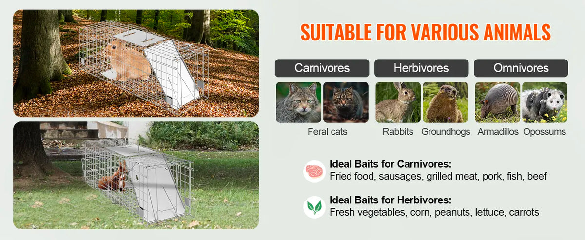 VEVOR Live Animal Cage Trap, 24