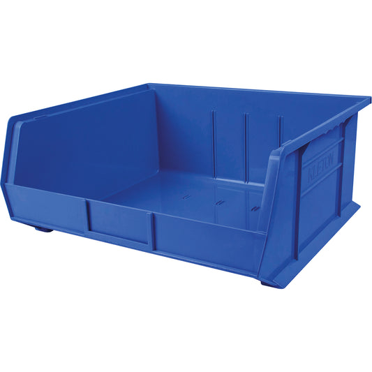 Plastic Bin, 16-1/2" W x 11" H x 18" D, Blue