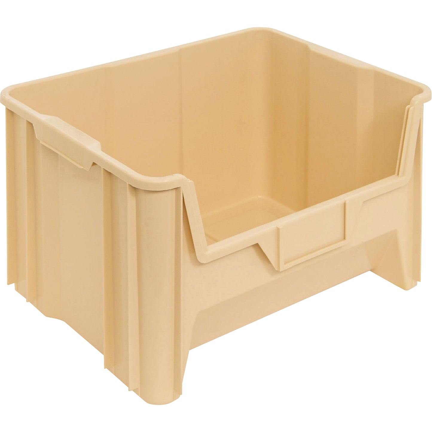 Giant Stacking Containers, 19-7/8" W x 12-7/16" H x 15-1/4" D, Ivory