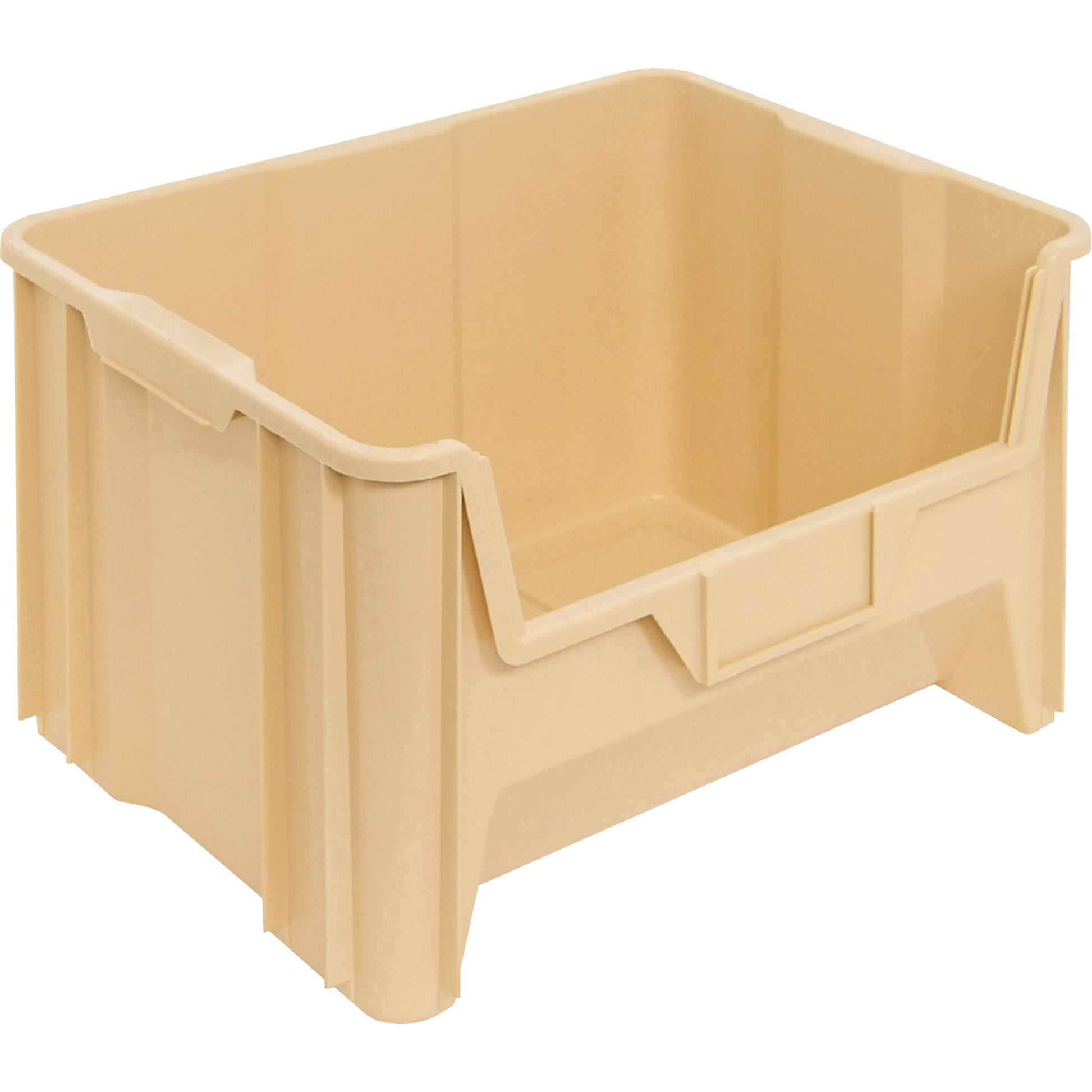 Giant Stacking Containers, 19-7/8" W x 12-7/16" H x 15-1/4" D, Ivory