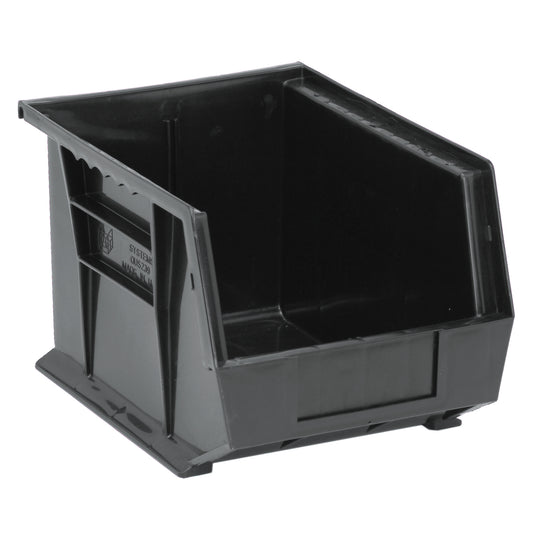 Conductive Stacking Bin, 8-1/4" W x 7" H x 10-3/4" D, Black