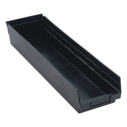Conductive Shelf Bin, 6-5/8" W x 4" H x 23-5/8" D, Black