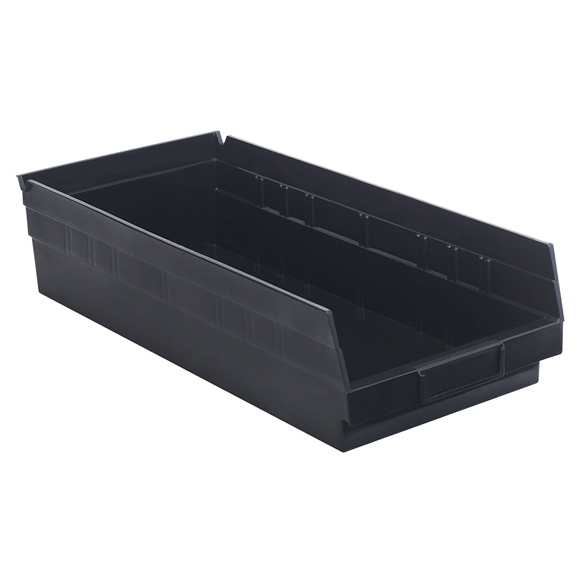 Conductive Shelf Bin, 8-3/8" W x 4" H x 17-7/8" D, Black