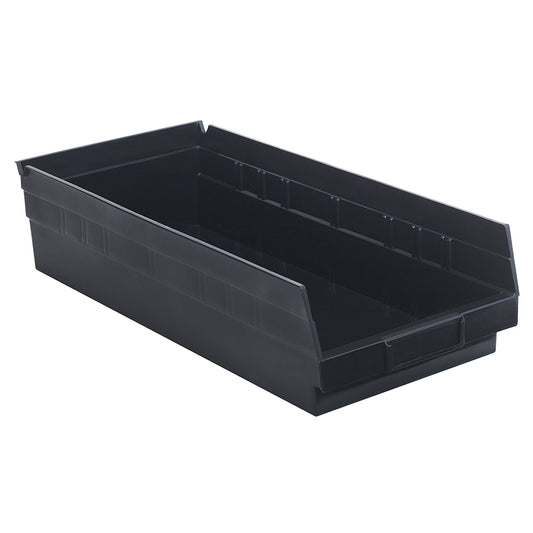 Conductive Shelf Bin, 8-3/8" W x 4" H x 17-7/8" D, Black