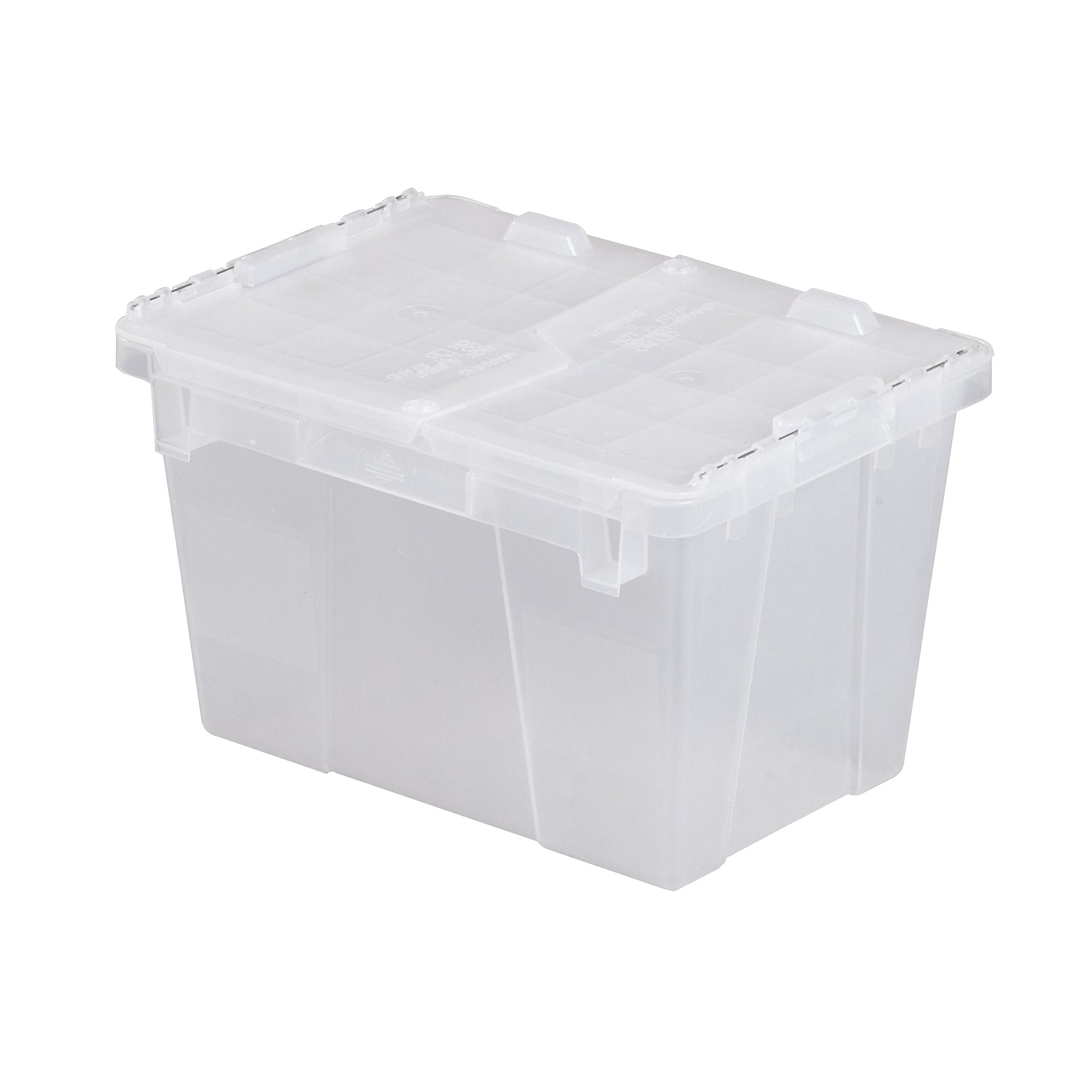 Flipak® Polypropylene Plastic (PP) Distribution Containers, 15.2" x 10.9" x 9.7", Clear