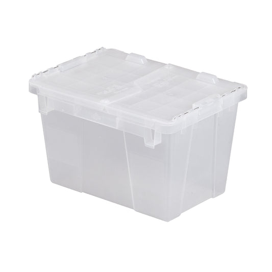 Flipak® Polypropylene Plastic (PP) Distribution Containers, 15.2" x 10.9" x 9.7", Clear