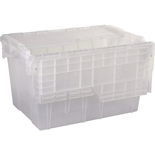 Flipak® Polypropylene Plastic (PP) Distribution Containers, 21.8" x 15.2" x 12.9", Clear