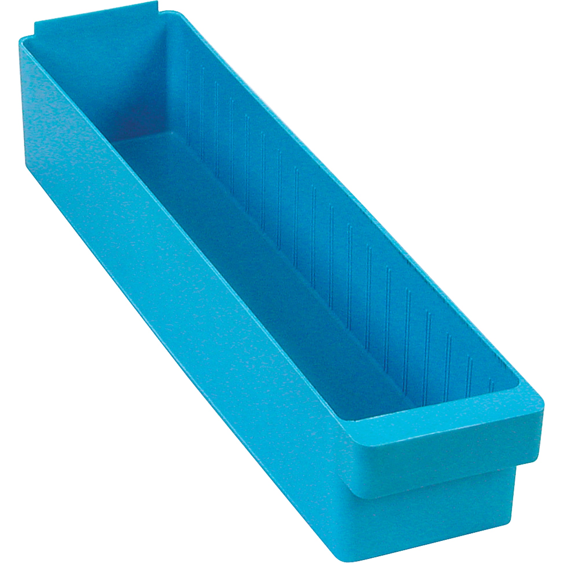 Euro Drawer Bins, 3-3/4" W x 5" H x 17-5/8" D, Blue, 50 lbs. Capacity
