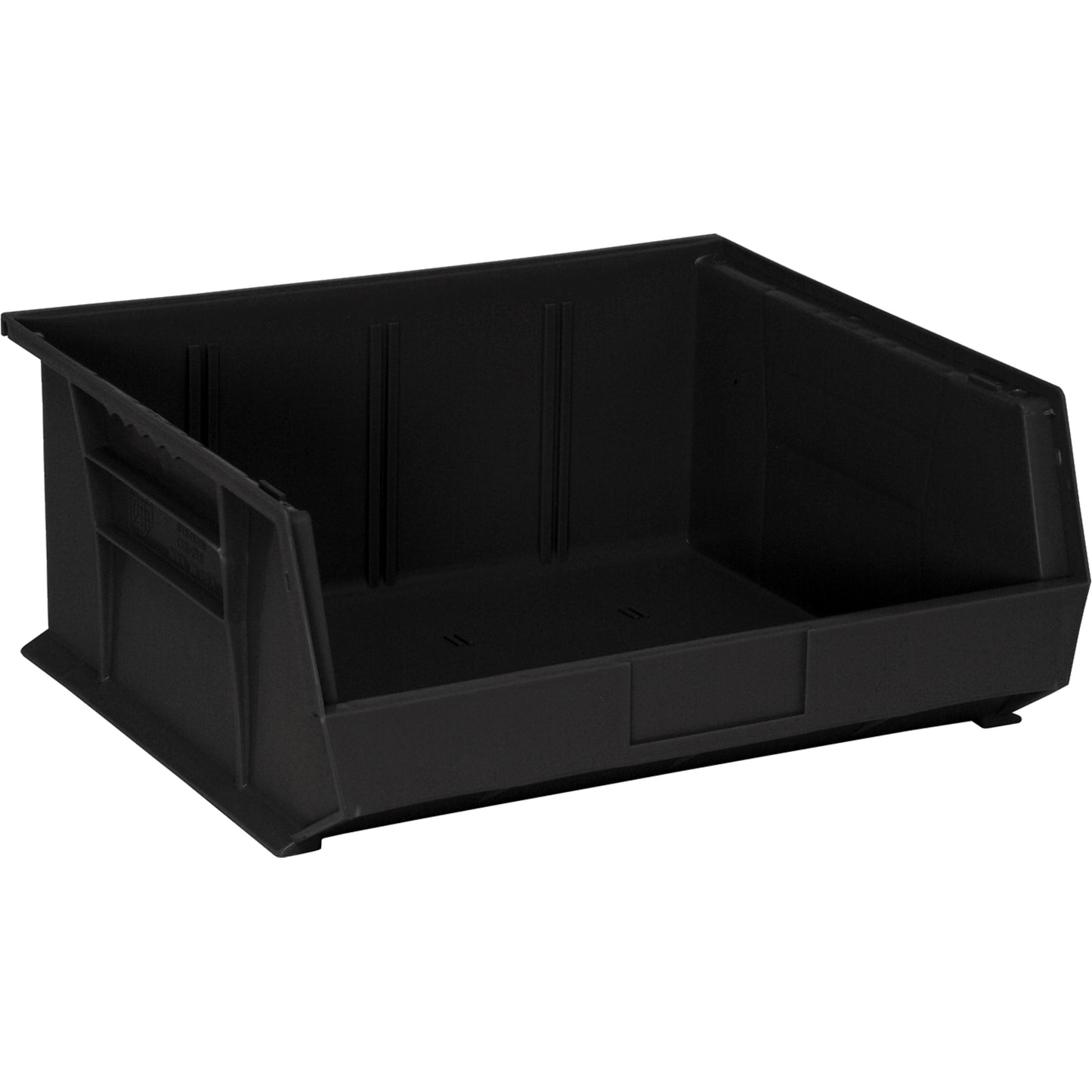 Environmentally Friendly Recycled Bin, 16-1/2" W x 7" H x 14-3/4" D, Black
