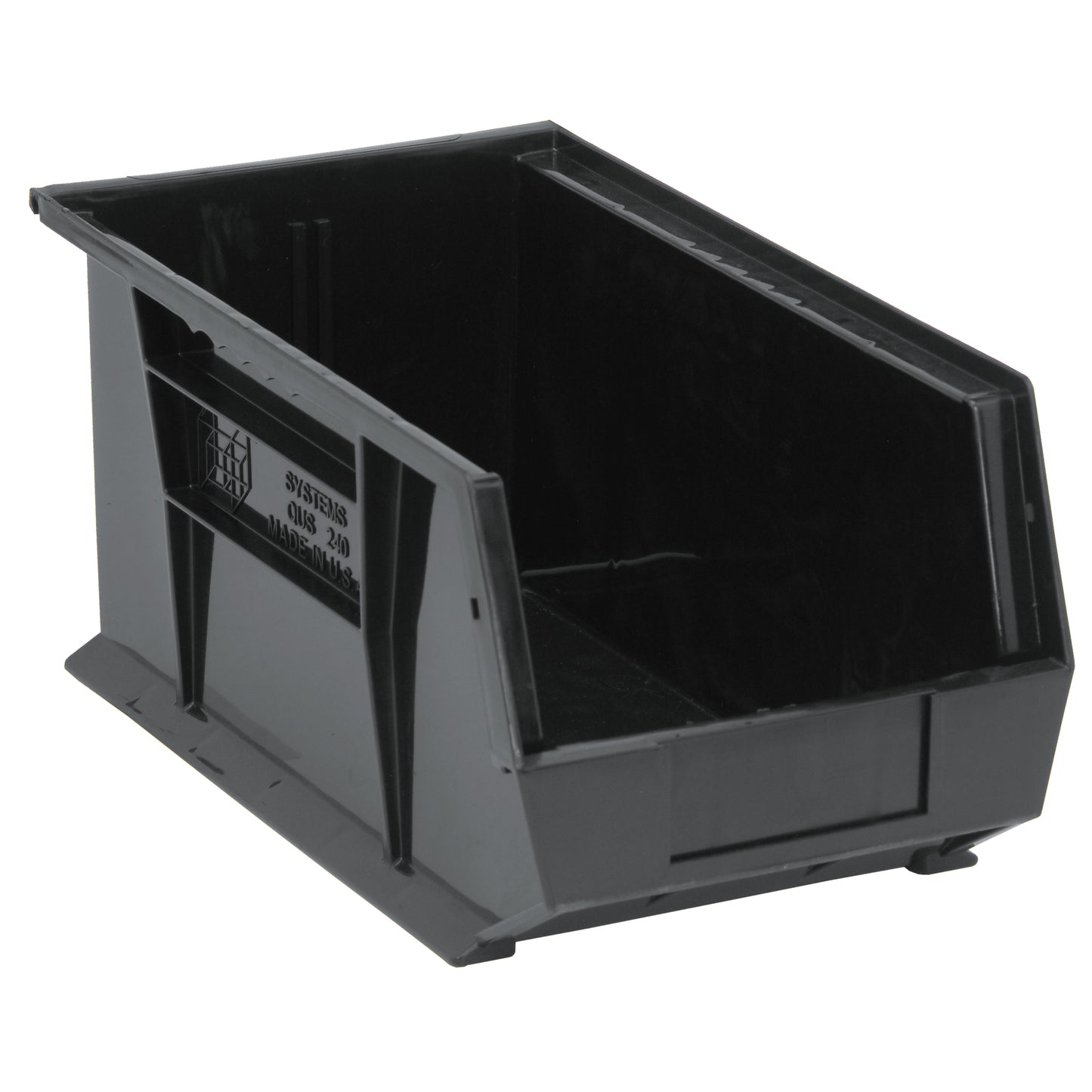 Ultra Stack & Hang Bin, 8-1/4" W x 7" H x 14-3/4" D, Black