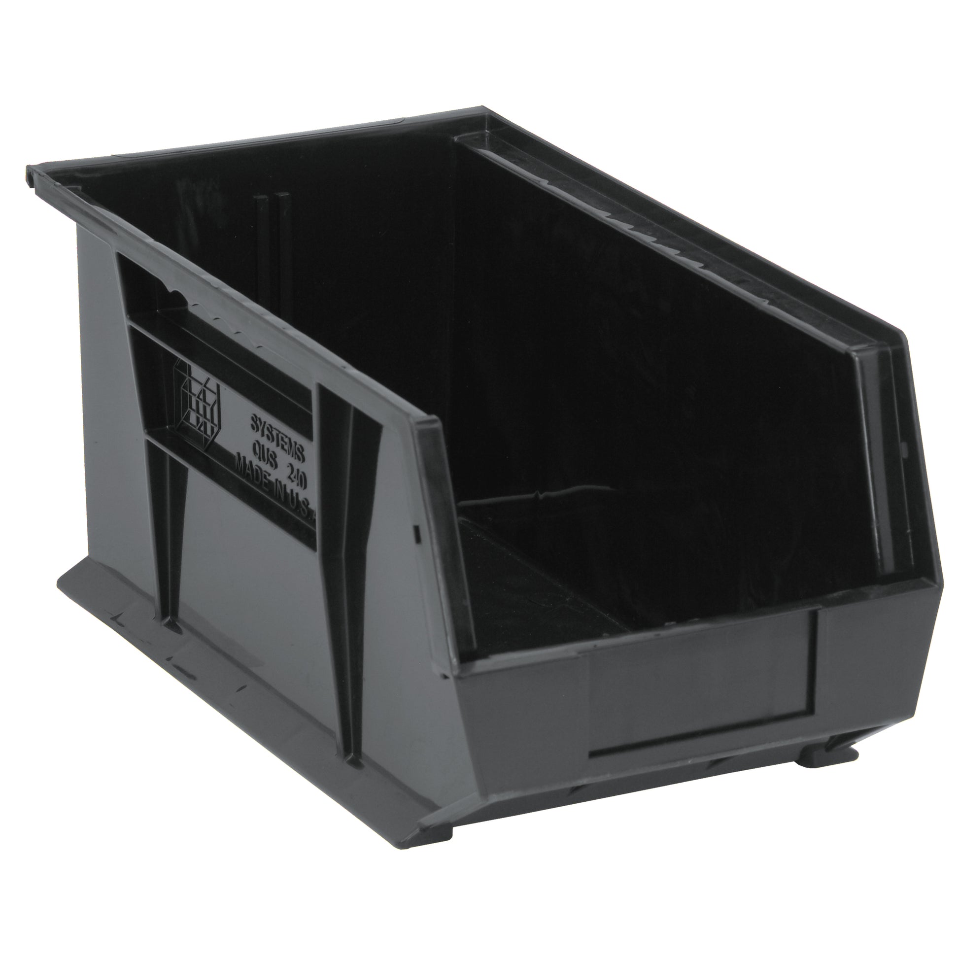 Ultra Stack & Hang Bin, 8-1/4" W x 7" H x 14-3/4" D, Black