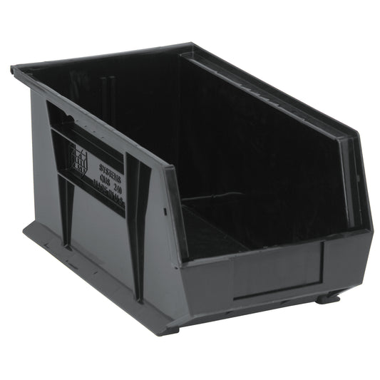 Ultra Stack & Hang Bin, 8-1/4" W x 7" H x 14-3/4" D, Black
