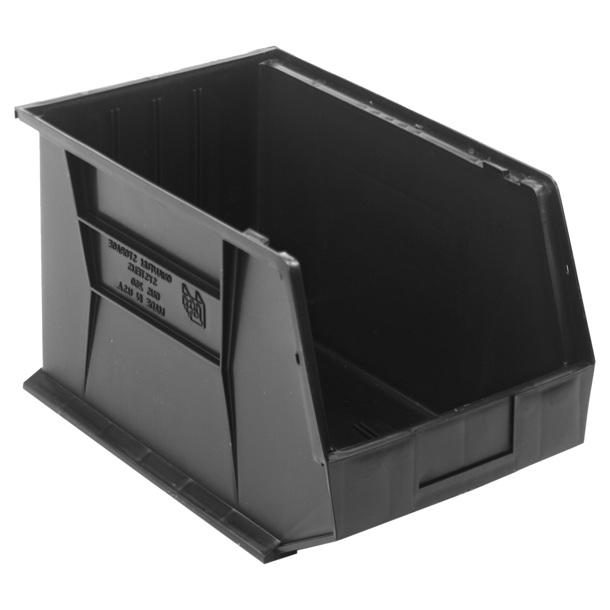Ultra Stack & Hang Bin, 11" W x 10" H x 18" D, Black