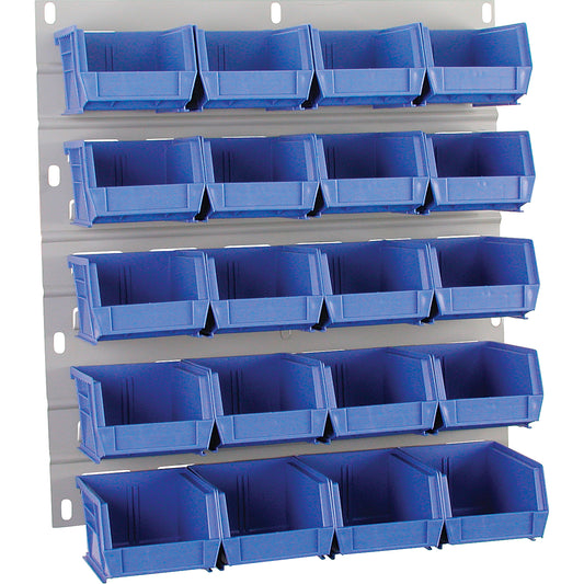Hanging Panel, 20 Bins, 18" W x 1" D x 19" H