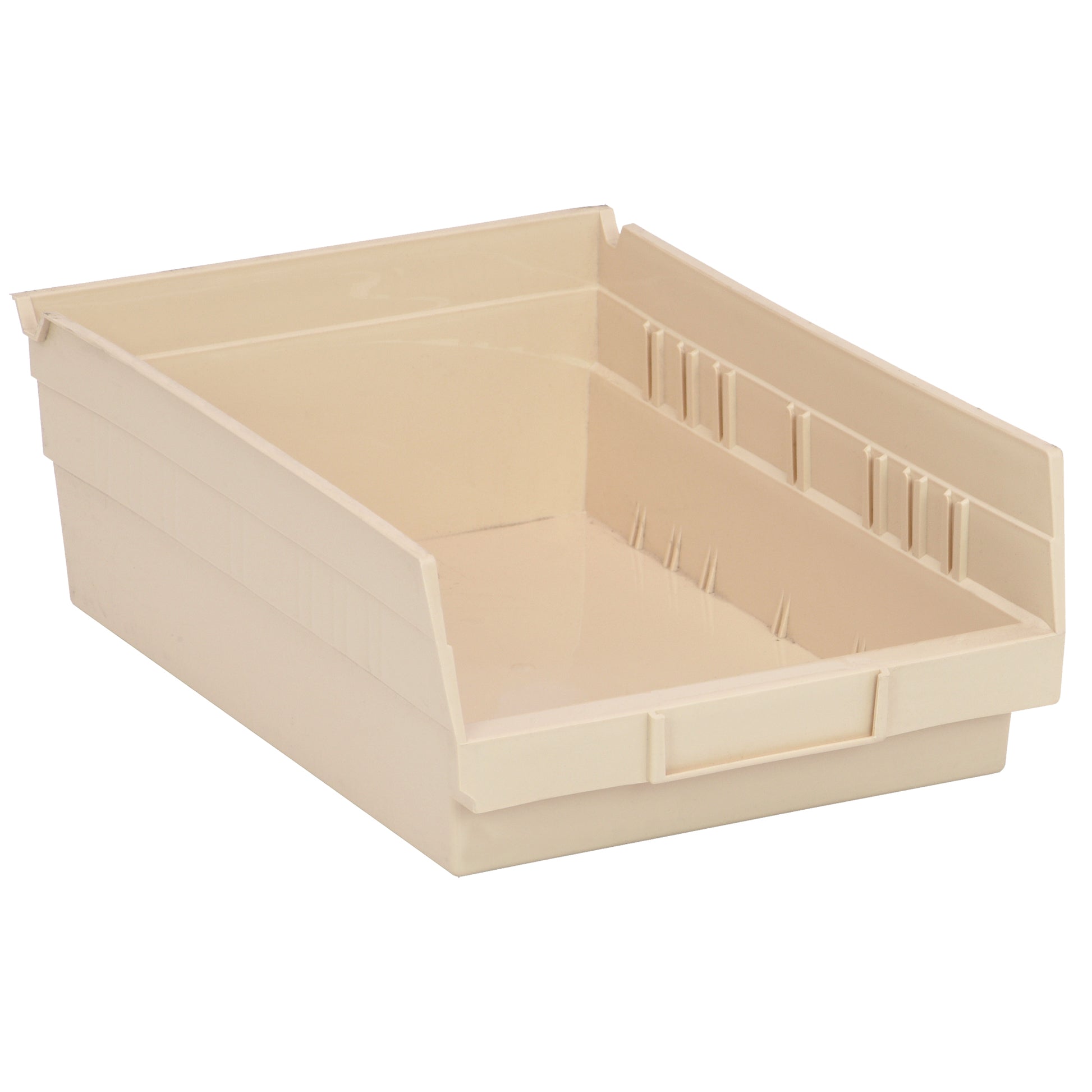 Economy Shelf Bin, 8-3/8" W x 4" H x 11-5/8" D, Ivory
