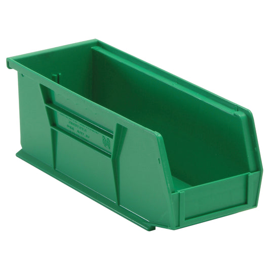 Ultra Stack & Hang Bin, 4-1/8" W x 4" H x 10-7/8" D, Green
