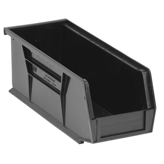 Environmentally Friendly Recycled Bin, 4.125"/3-3/16" W x 3-3/4" H x 10-7/8"/10.875" D, Black