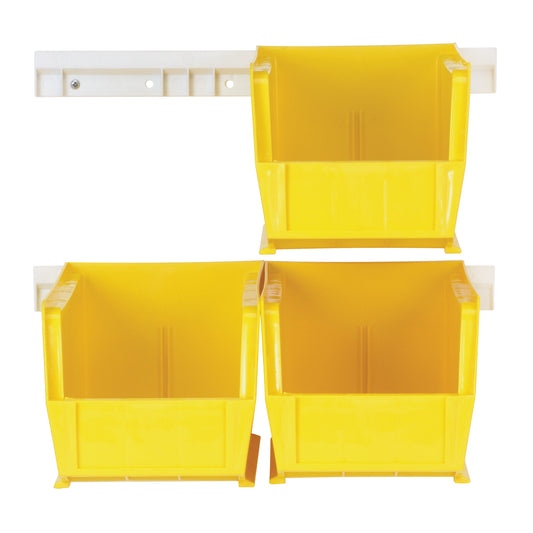 Hang-n-Stack Bin Complete Package, 5-1/2" W x 5" H x 10-7/8" D, Yellow