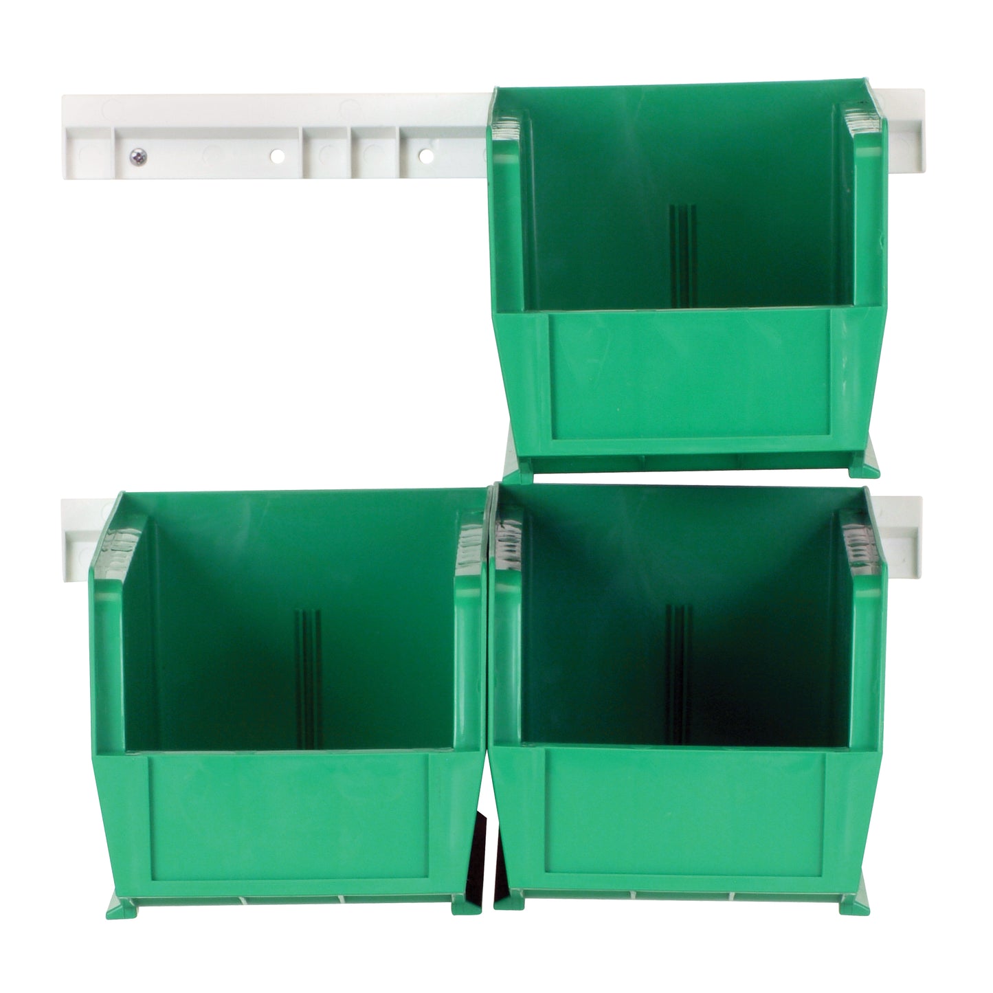Hang-n-Stack Bin Complete Package, 5-1/2" W x 5" H x 10-7/8" D, Green