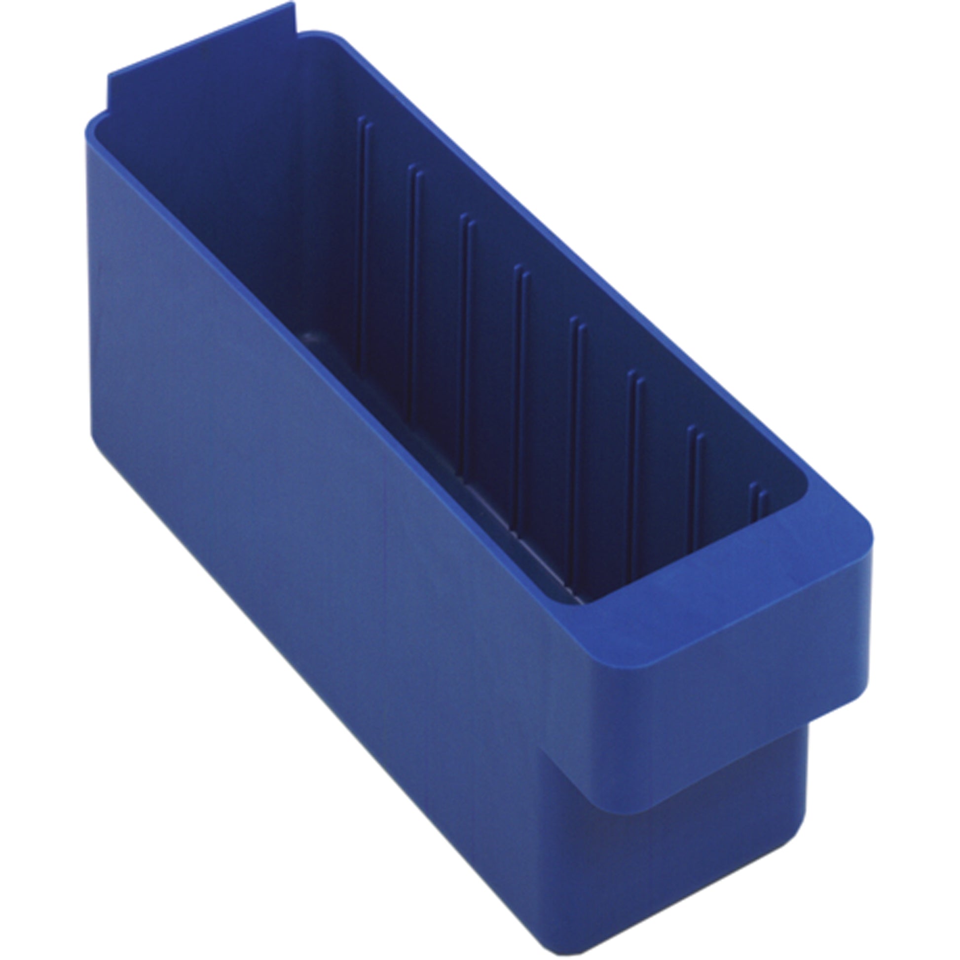 Euro Drawer Bins, 3-3/4" W x 5" H x 11-5/8" D, Blue, 40 lbs. Capacity