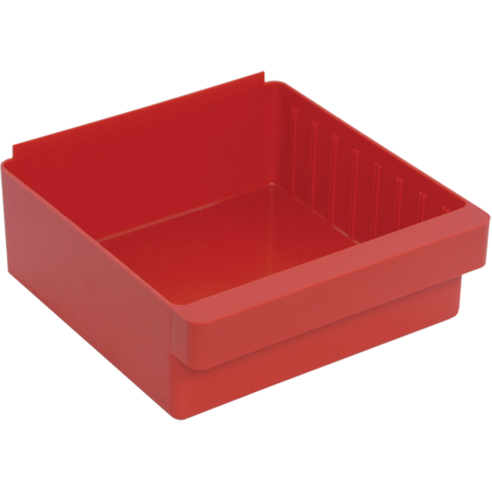 Euro Drawer Bins, 11-1/8" W x 5" H x 11-5/8" D, Red, 50 lbs. Capacity