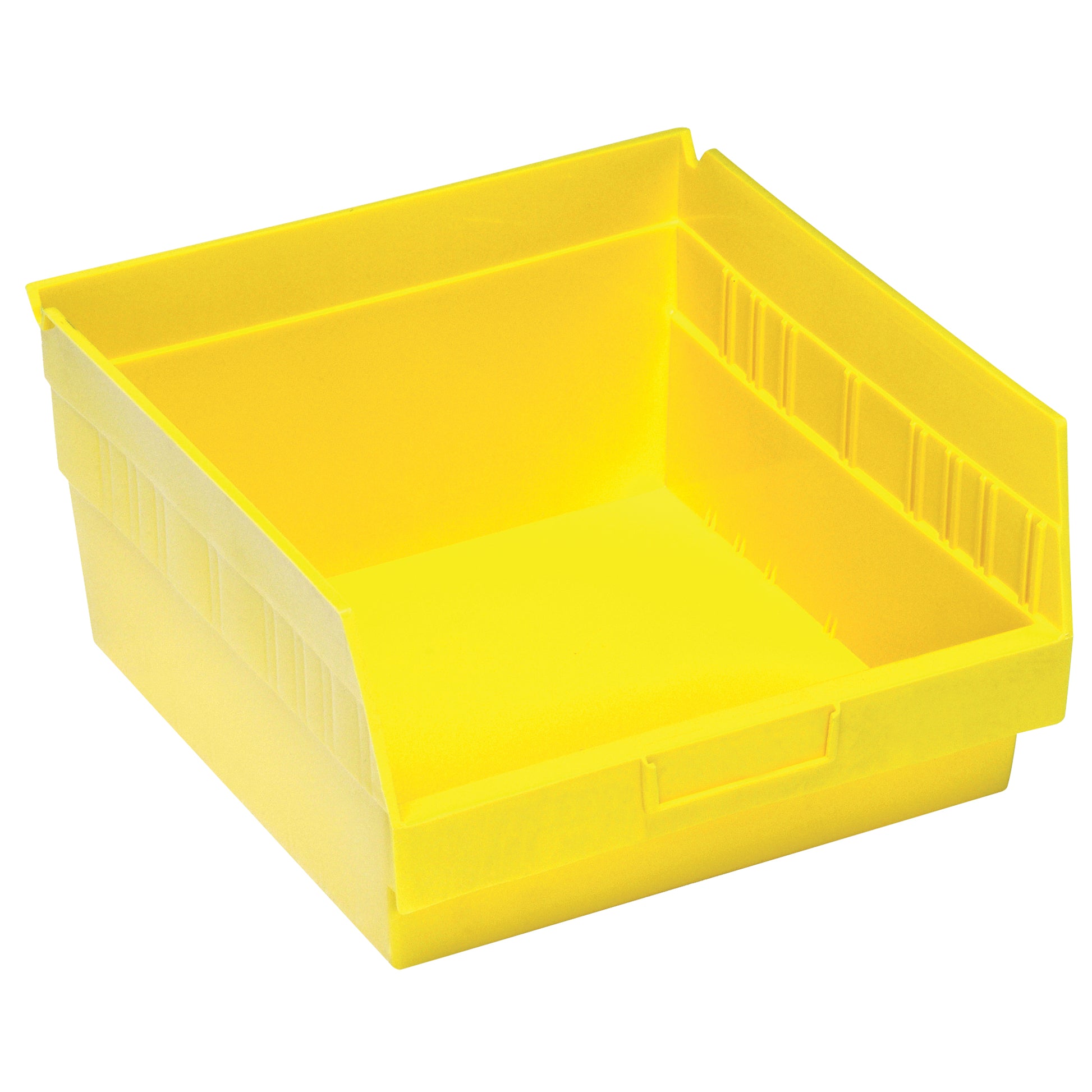 Store More™ Plastic Shelf Bins, 11-1/8" W x 6" H x 11-5/8" D, Yellow, 50 lbs. Capacity