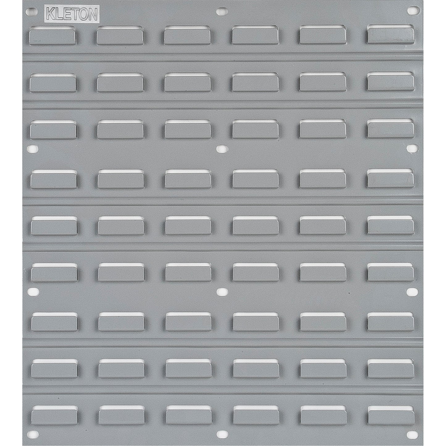 Metal Louvered Panel Bin Support Rack, 16 Bins, 18" W x 1/8" D x 19" H