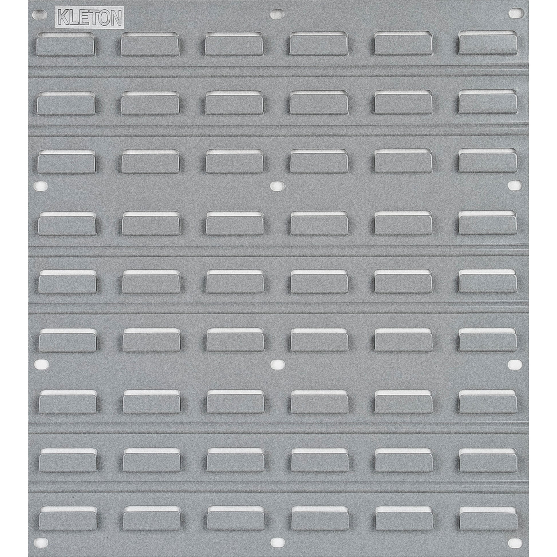 Metal Louvered Panel Bin Support Rack, 16 Bins, 18" W x 1/8" D x 19" H
