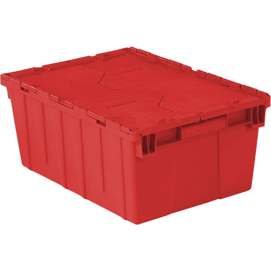 Flipak® Polyethylene Plastic (PE) Distribution Containers, 21.9" x 15.2" x 9.3", Red