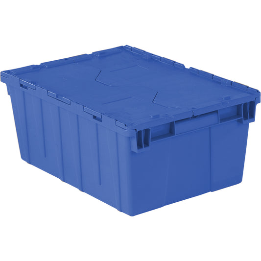 Flipak® Polyethylene Plastic (PE) Distribution Containers, 21.9" x 15.2" x 9.3", Blue
