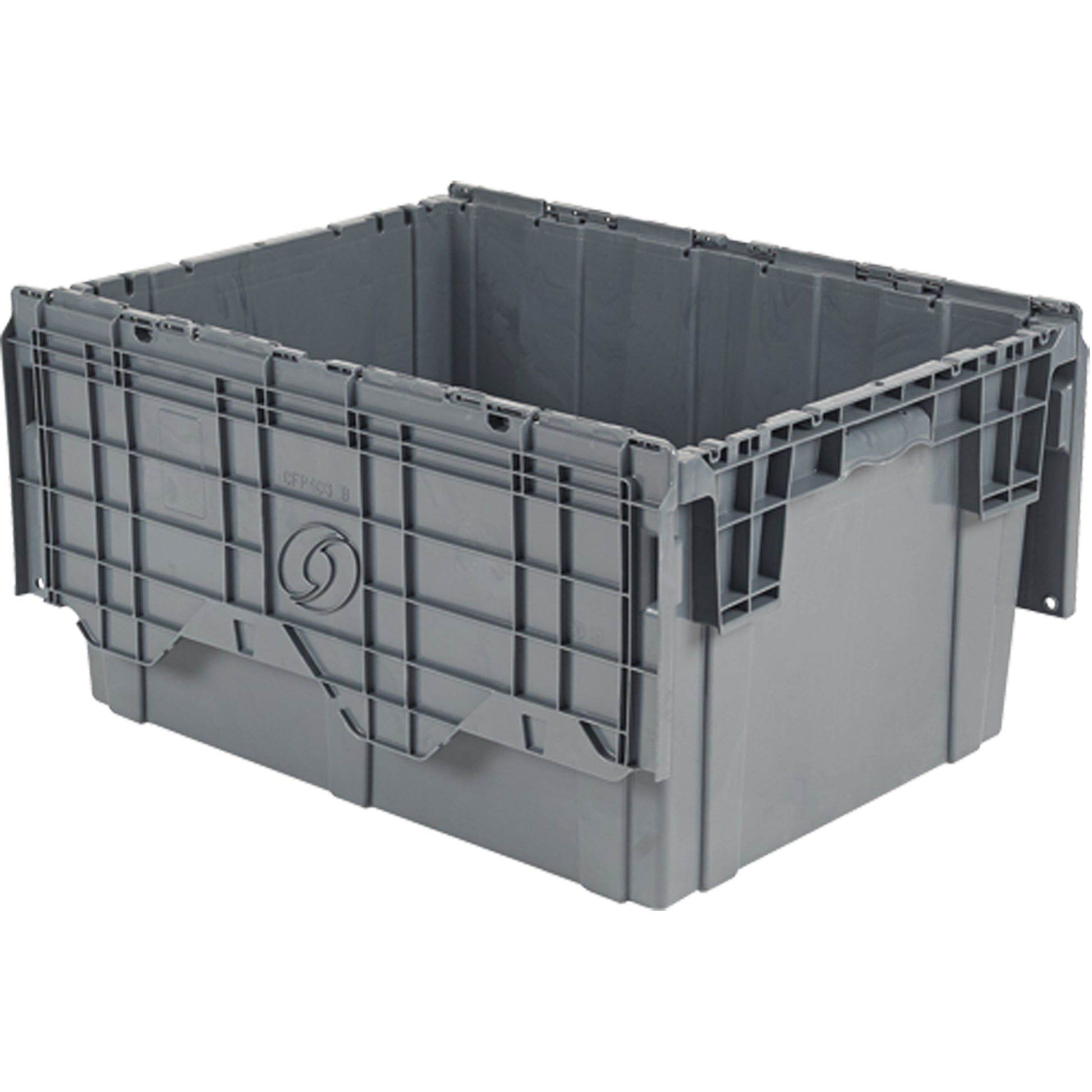 Flipak™ Polyethylene Plastic (PE) Distribution Containers, 27.9" x 20.9" x 15.2", Grey
