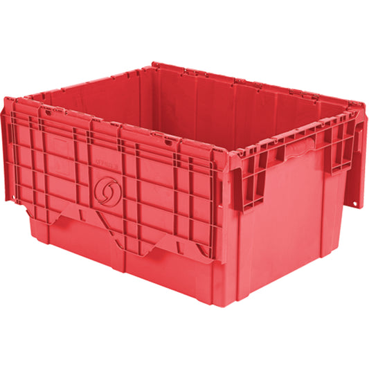 Flipak™ Polyethylene Plastic (PE) Distribution Containers, 27.9" x 20.9" x 15.2", Red