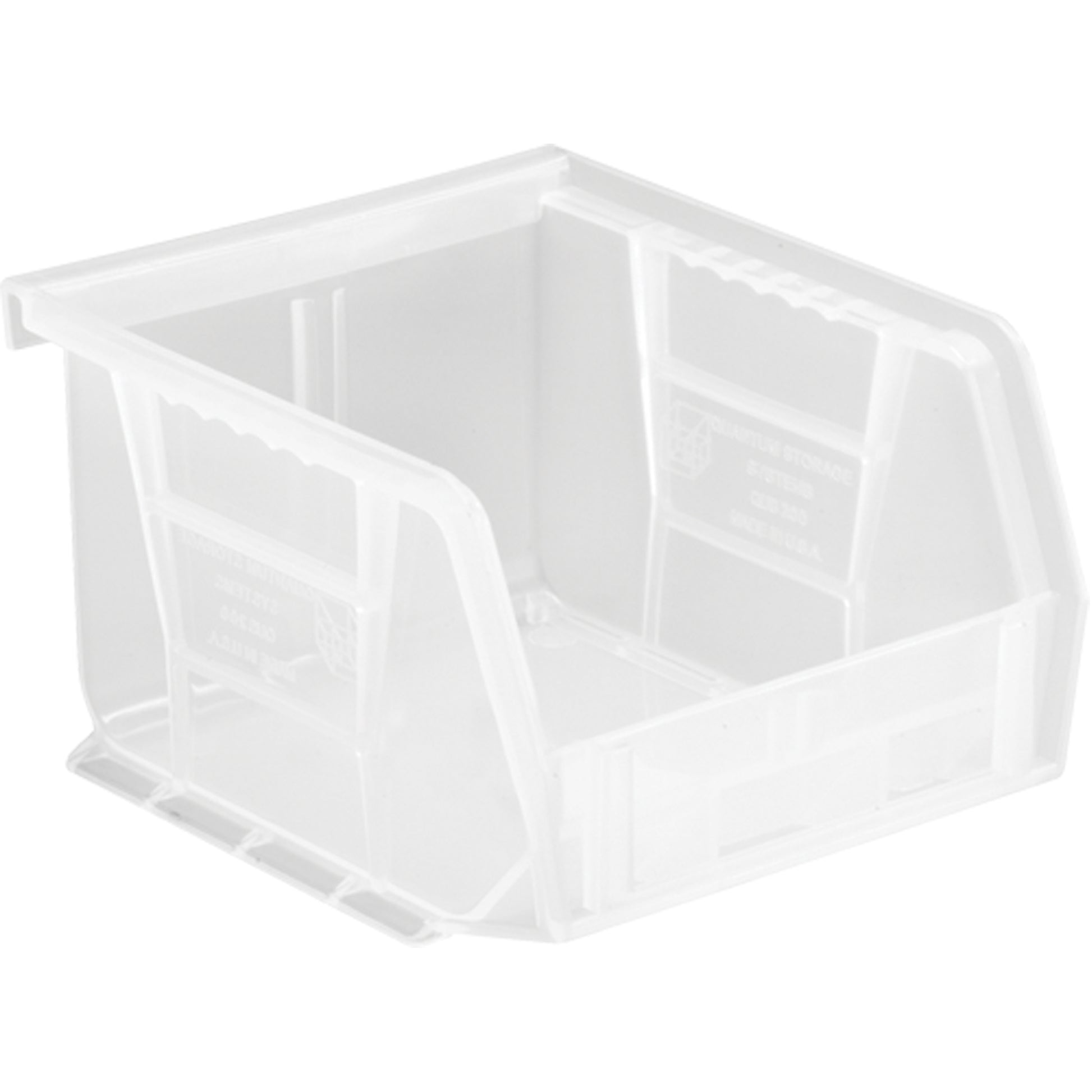 Clear-View Ultra Stack & Hang Bin, 4-1/8" W x 3" H x 5" D, Clear