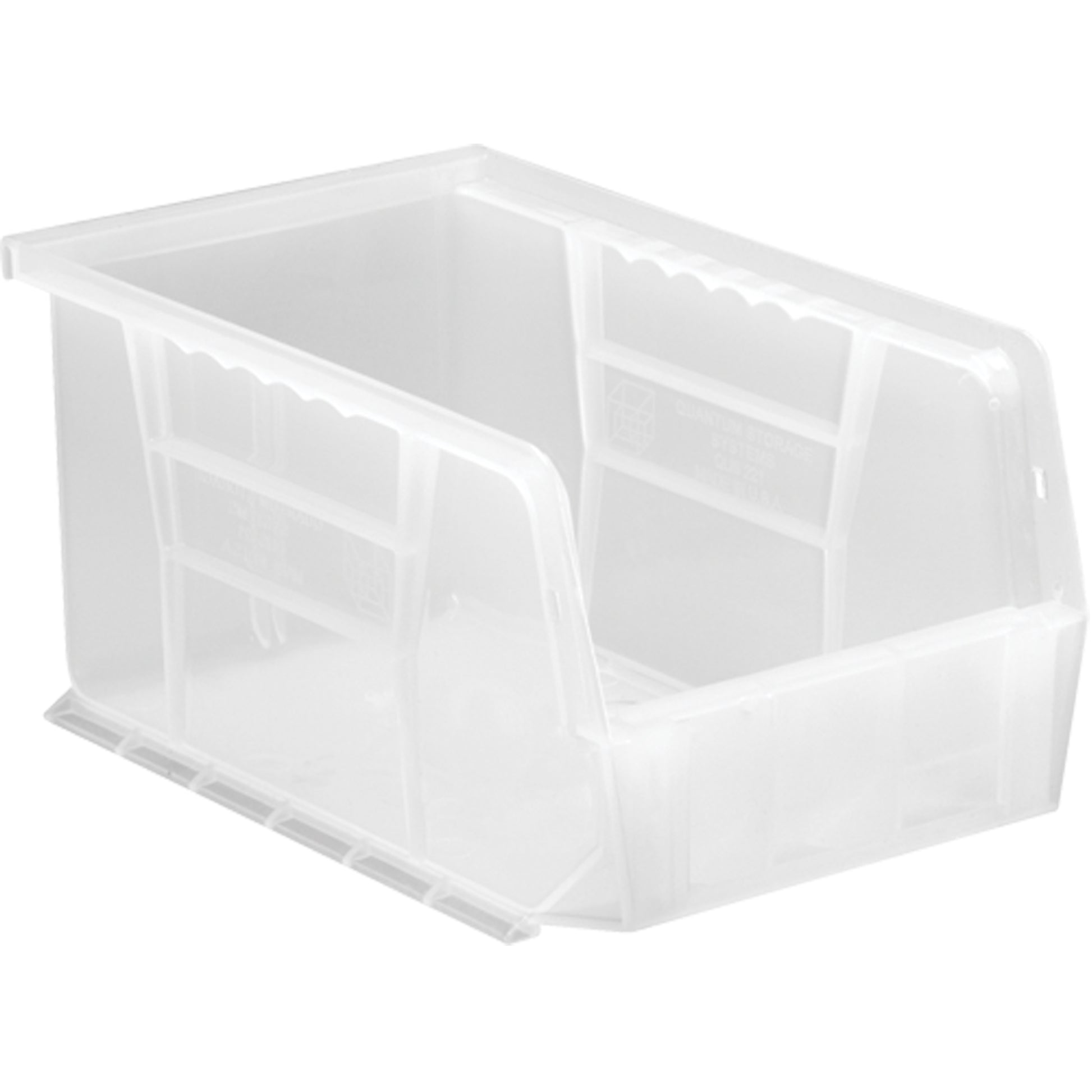 Clear-View Ultra Stack & Hang Bin, 6" W x 5" H x 9-1/4" D, Clear