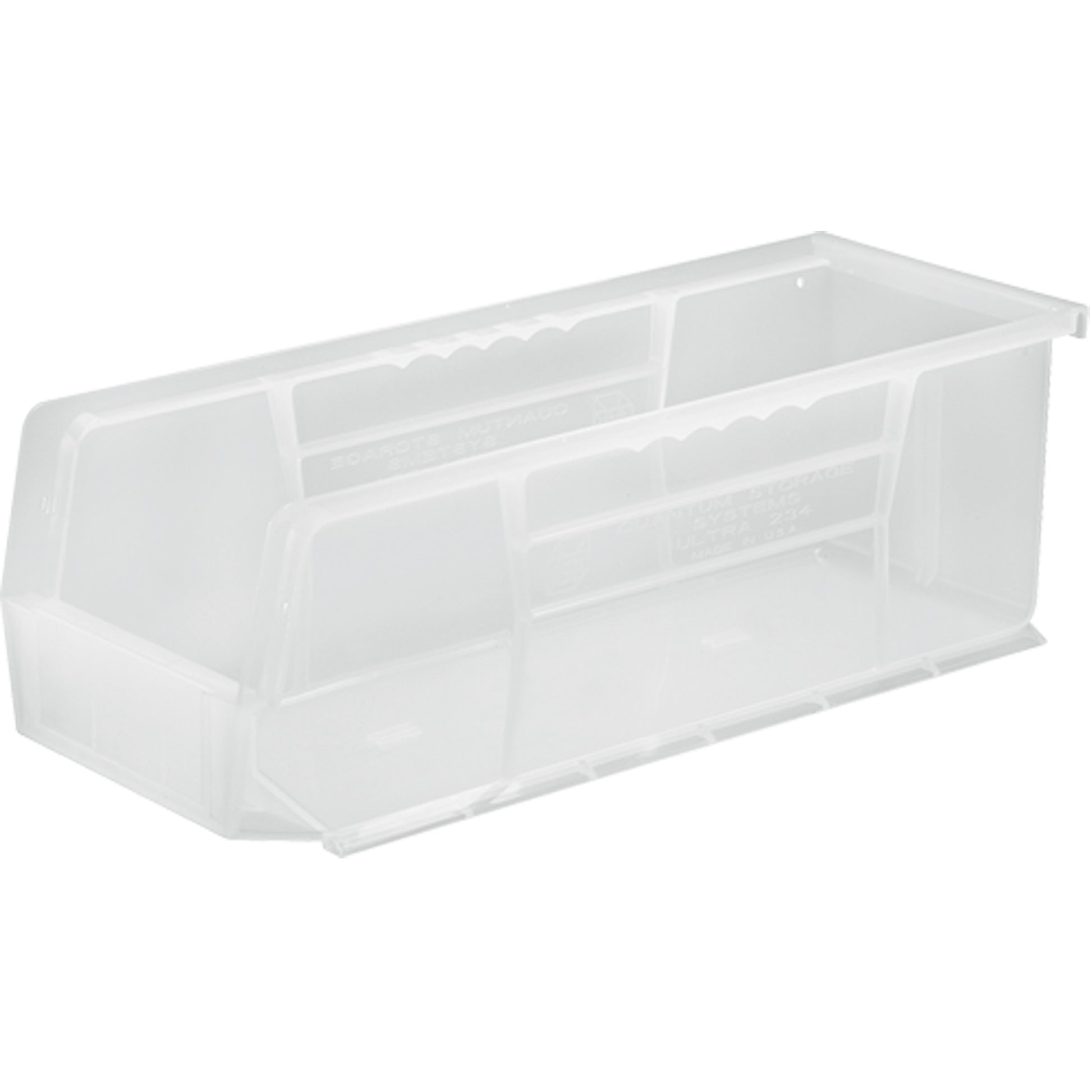 Clear-View Ultra Stack & Hang Bin, 5-1/2" W x 5" H x 14-3/4" D, Clear