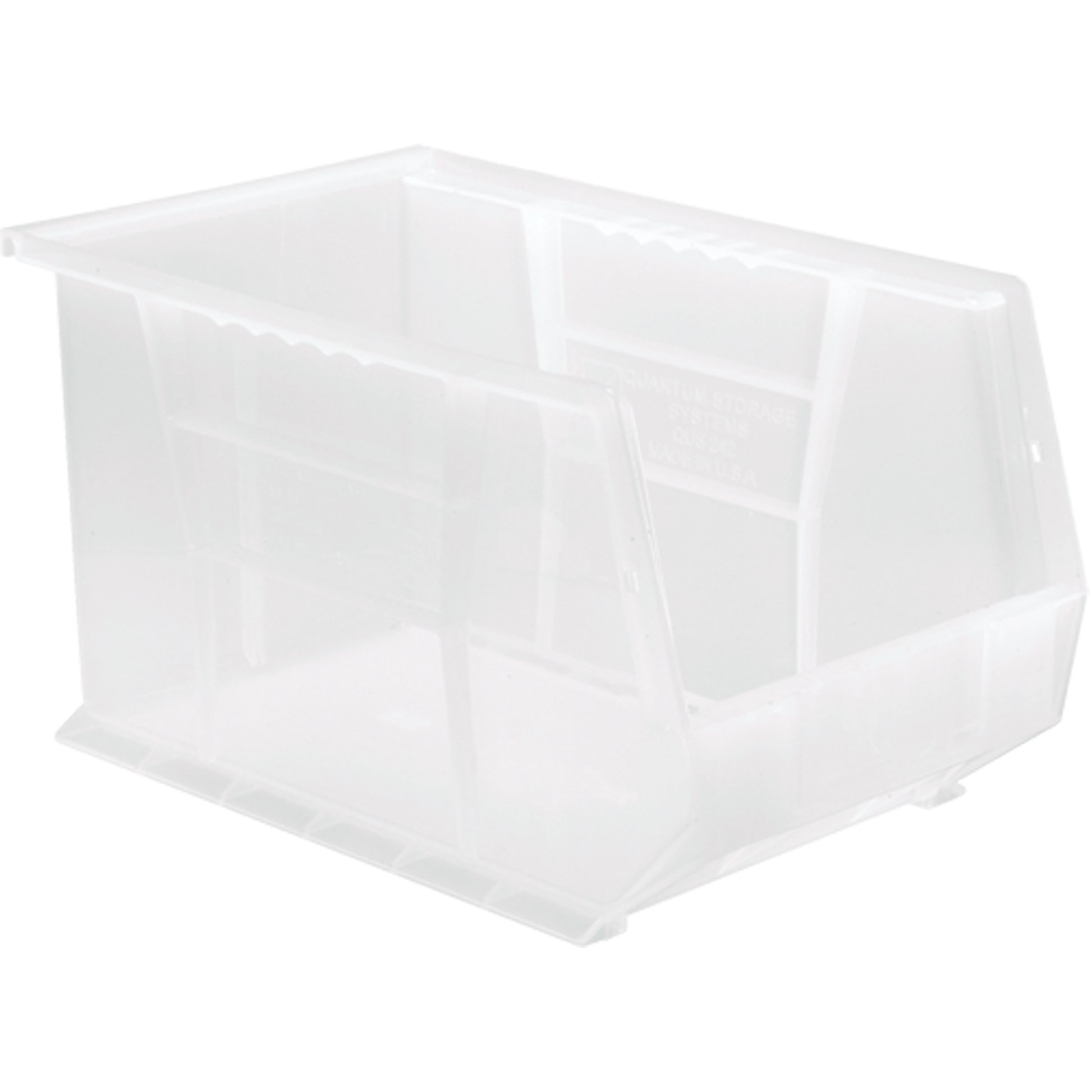 Clear-View Ultra Stack & Hang Bin, 8-1/4" W x 8" H x 13-5/8" D, Clear