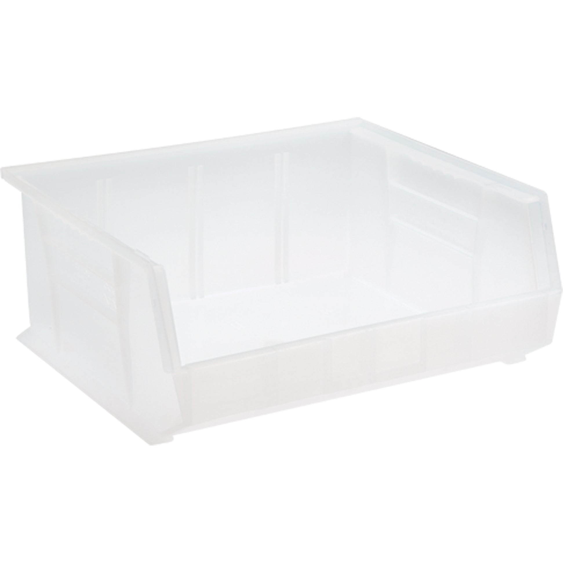 Clear-View Ultra Stack & Hang Bin, 16-1/2" W x 7" H x 14-3/4" D, Clear